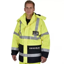 OCEAN Multinorm Protect Jacke, Hi-Vis Gelb/Navy, Herren