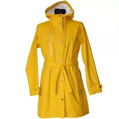 Pure Ocean Damen Regenjacke, Olivgrün, Gelb