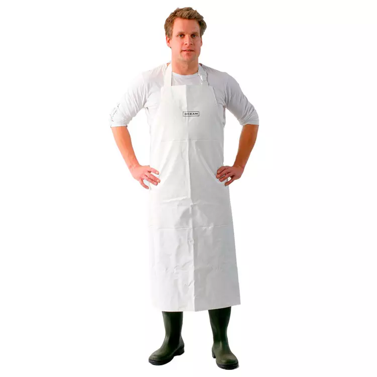 Ocean Industrial PVC Latzschürze, Olivgrün, Herren, Olivgrün 5 Ocean Industrial PVC Latzschürze, Olivgrün, Herren, Olivgrün – Bild 3