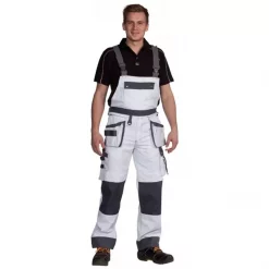 Ocean Thor Latzhose, Weiß, Herren, Schwarz -Ocean Verkaufsgeschäft 7645 10 2