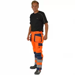 Ocean Medusa Handwerkerhose, Hi-vis Orange/Marine, Herren