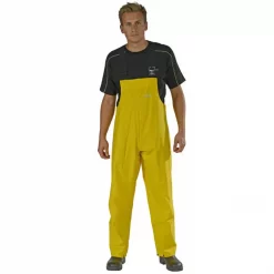 Ocean PU Comfort Safe Regen-Latzhose, Gelb, Herren