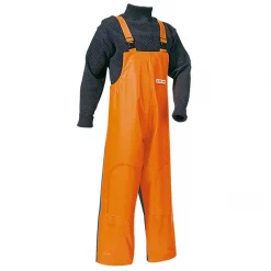Ocean Crewman PVC-Latzhose, Orange/Königsblau, Herren, Orange/königsblau