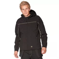 Ocean Thor Softshelljacke, Schwarz, Herren