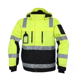 Ocean Nystad Arbeitsjacke, Hi-vis Gelb/Schwarz, Herren