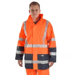 Ocean Comfort Light Jacke, Hi-vis Orange/Marine, Herren -Ocean Verkaufsgeschäft 90562 10 2