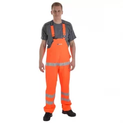 Ocean Comfort Light Latzhose, Hi-vis Orange/Marine, Herren